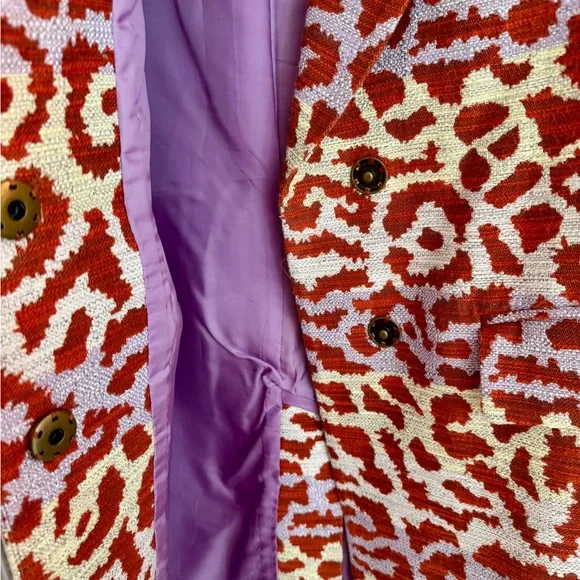 Smythe Red and Cream Patterned Blazer - Picture 5 of 8